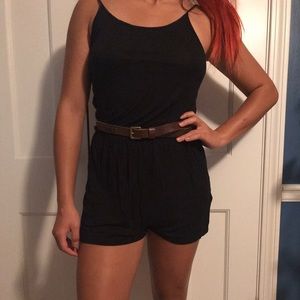 Black Basic Romper
